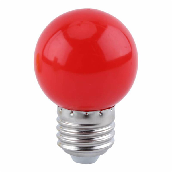 Ampoule E27 G45 Leds de couleur Rouge